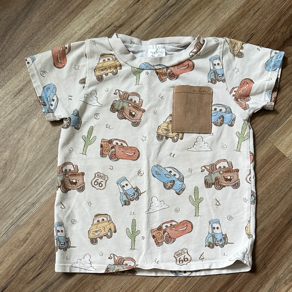 Disney Cars Print T-Shirt - Multicolor